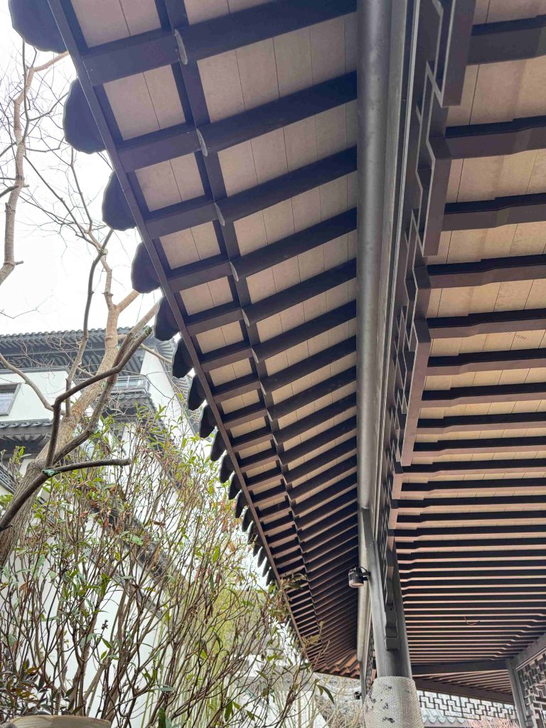铝代木古建四合院檐口飞椽组合苏式古建仿古构件